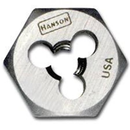 HANSON Hanson HAN6128 High Carbon Steel Hexagon 5/8 Inch Across Flat Die 10-24 NC HAN6128